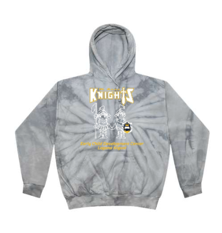 St. Anne ECDC Tie-Dye Spider Silver Hooded Sweatshirt