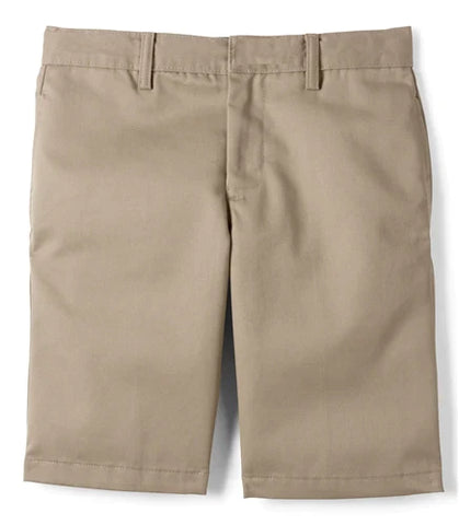 Men Flat Front Khaki Shorts