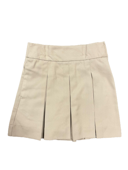 Khaki Poly/Rayon Skort. K-5th Grade