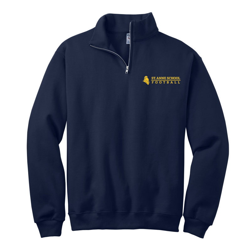 St. Anne Athletics Football Unisex 1/4 Zip Sweatshirt